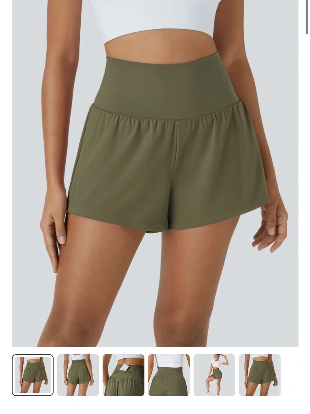 HALARA High-Waist Athletic Shorts
